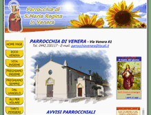 Tablet Screenshot of parrocchiavenera.it